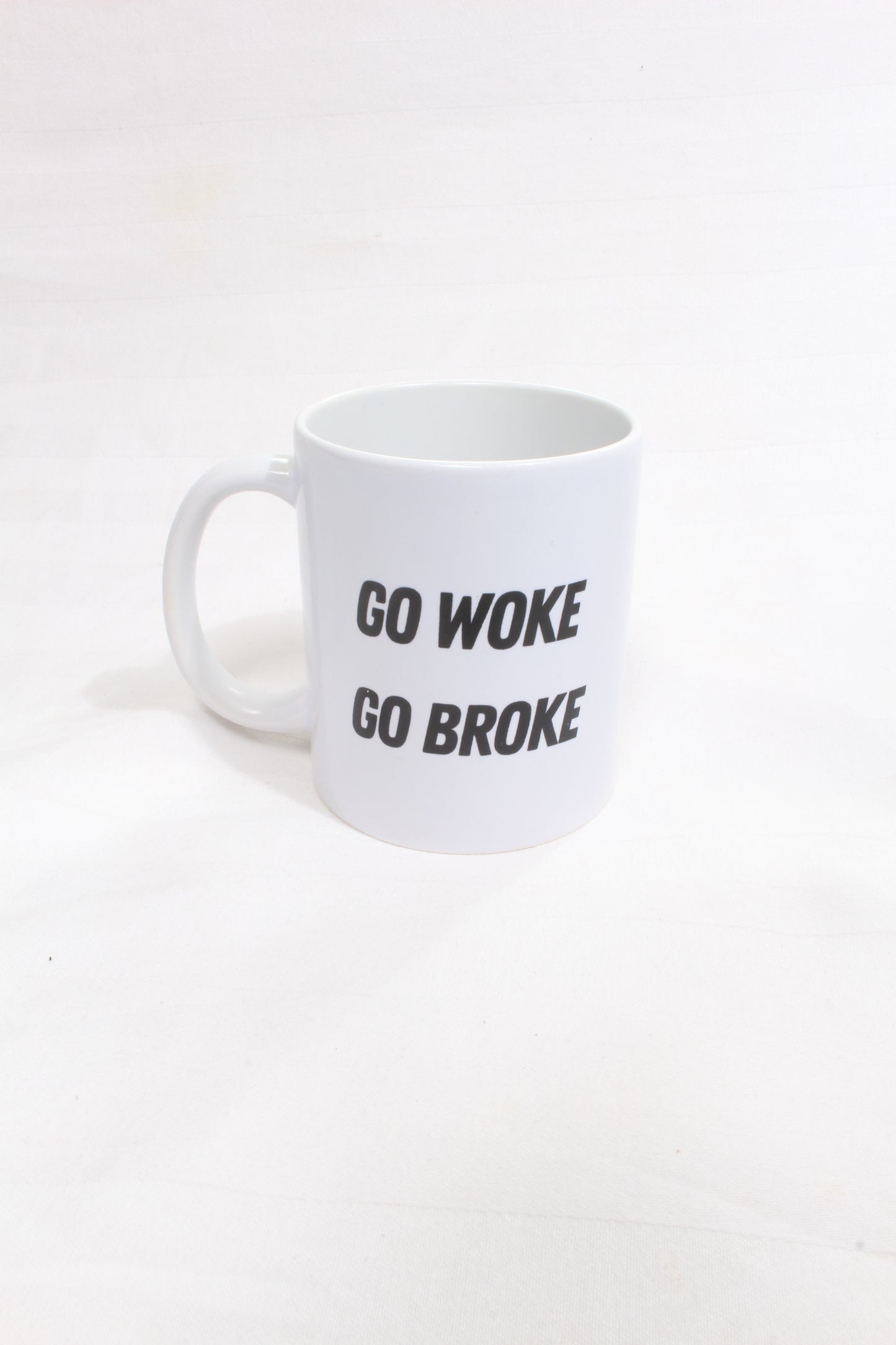 GO WOKE GO BROKE MUG