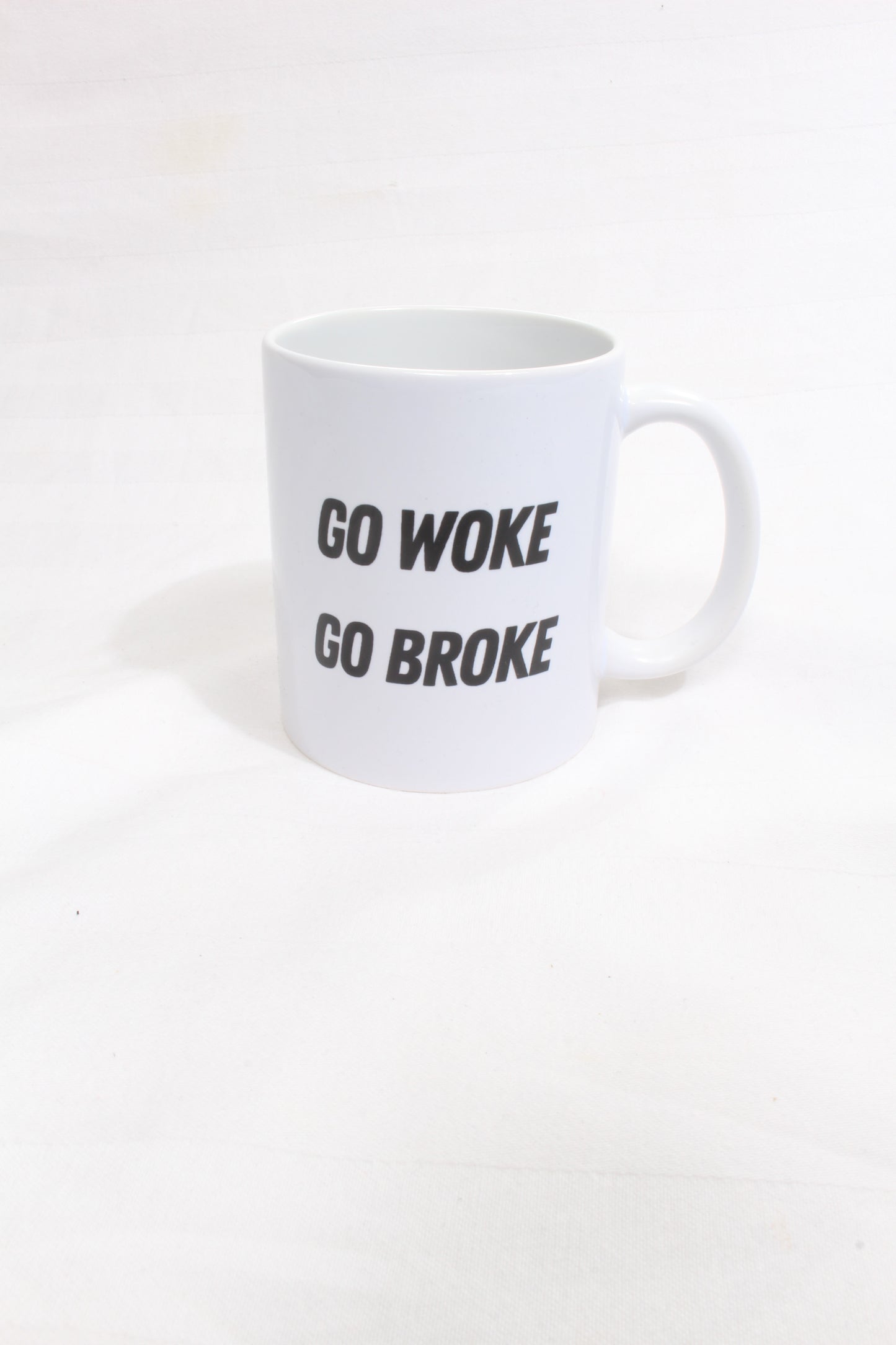 GO WOKE GO BROKE MUG